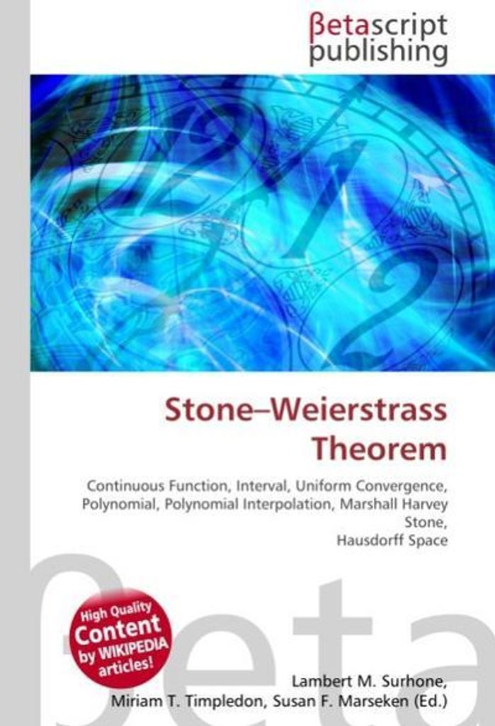 Stone-Weierstrass Theorem