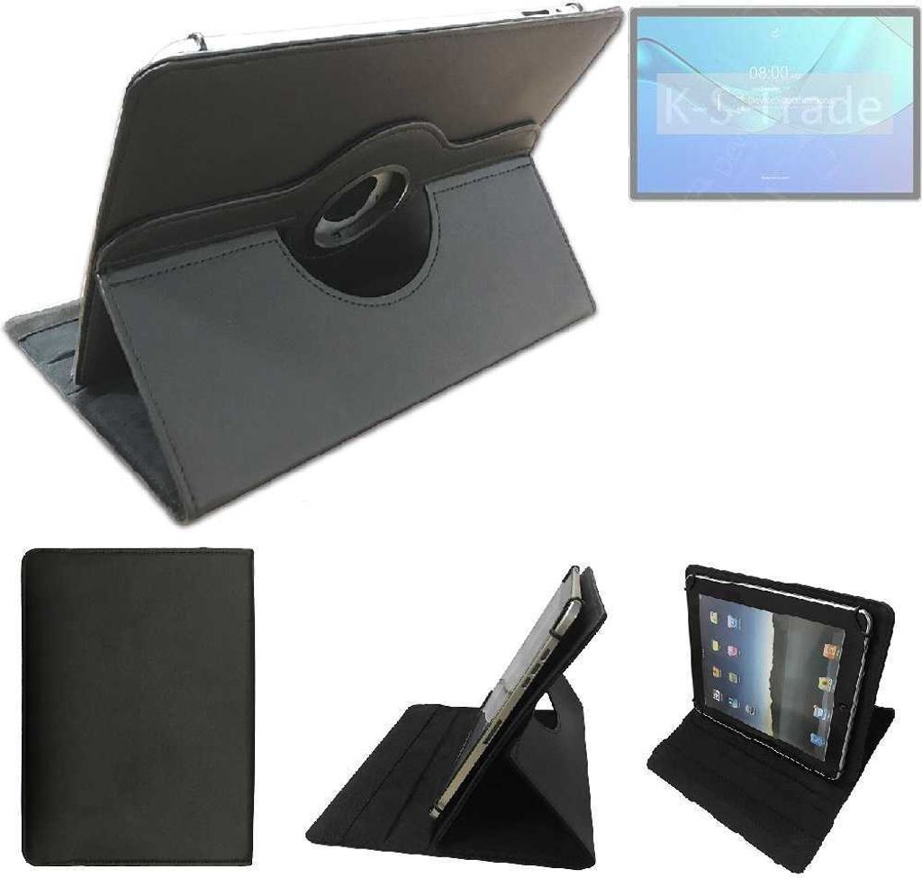 High quality kompatibel mit Ulefone Tab 7 Schutz Hülle 360° Tablet Case Schutzhülle Flip Cover schwarz. Tablet Hülle drehbar Standfunktion Ultra