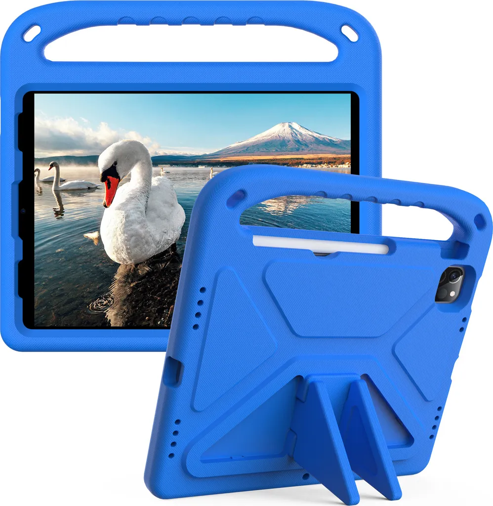 Cover iPad per Scuola e Gioco - iPad Air/Pro 11 Anti-Caduta Blu