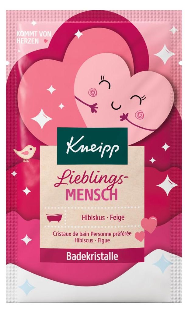 Kneipp Badekristalle Lieblingsmensch 60g - Tiefensalz mit Produktbild 