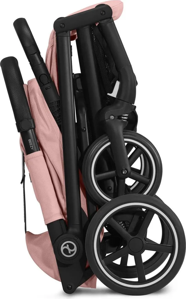 Poussette Cybex Beezy Noir Candy Rose clair - Buggy compacte et légère
