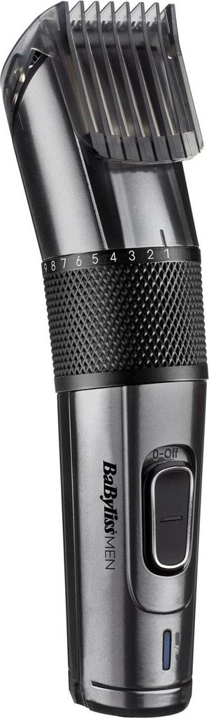 A close-up studio shot of a hair and beard trimmer.