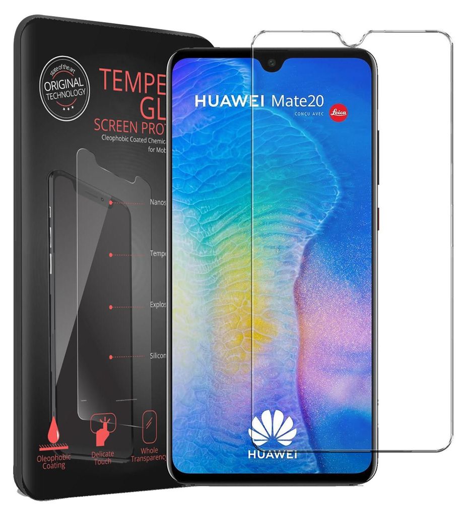 2x Panzerglas für Huawei Mate 20 Glas Folie Displayschutz Produktbild 