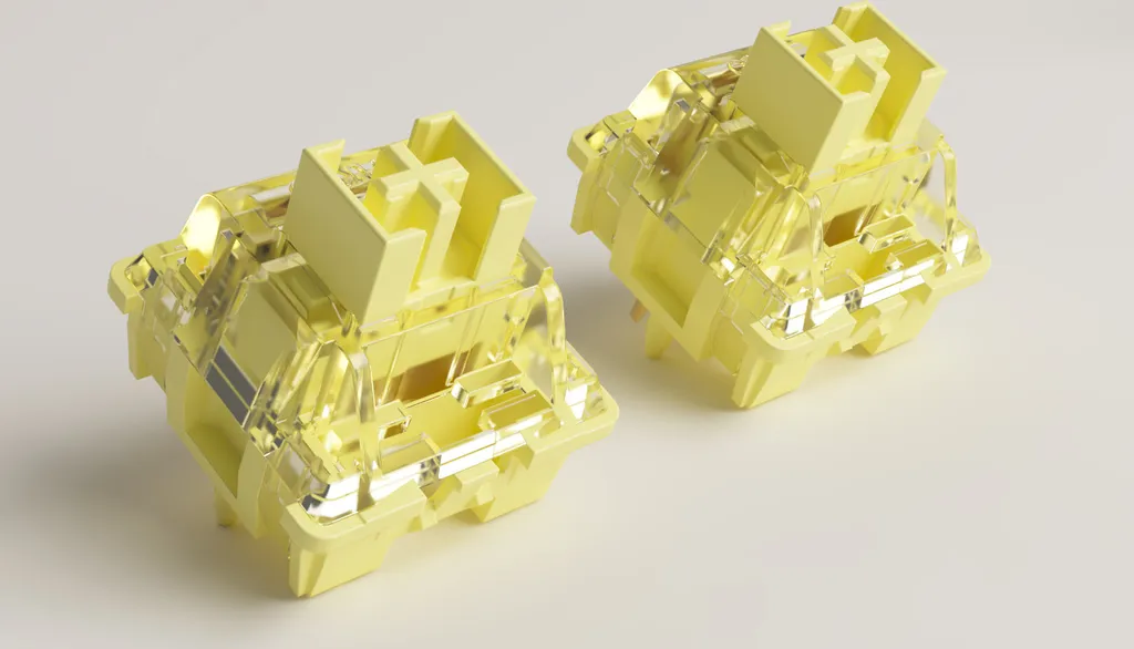 Interrupteurs Mécaniques Cream Yellow V3 Pro Linéaire pour Clavier
