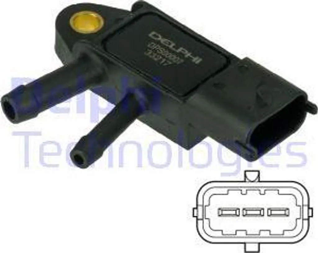 Capteur de Pression FAP Delphi pour Fiat 500, Ducato et Alfa Romeo