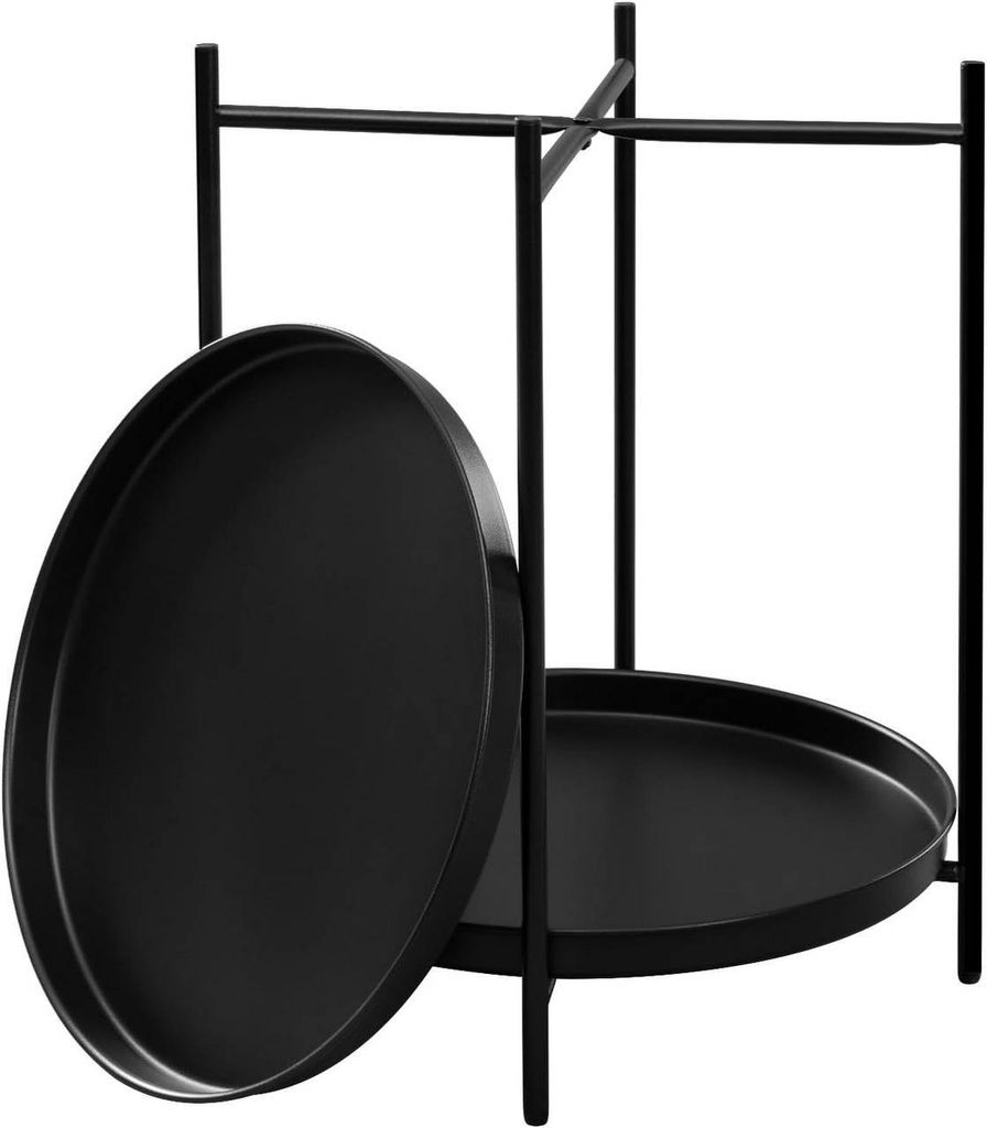 WOLTU Beistelltisch rund, Couchtisch mit Stauraum, 2 Produktbild 9