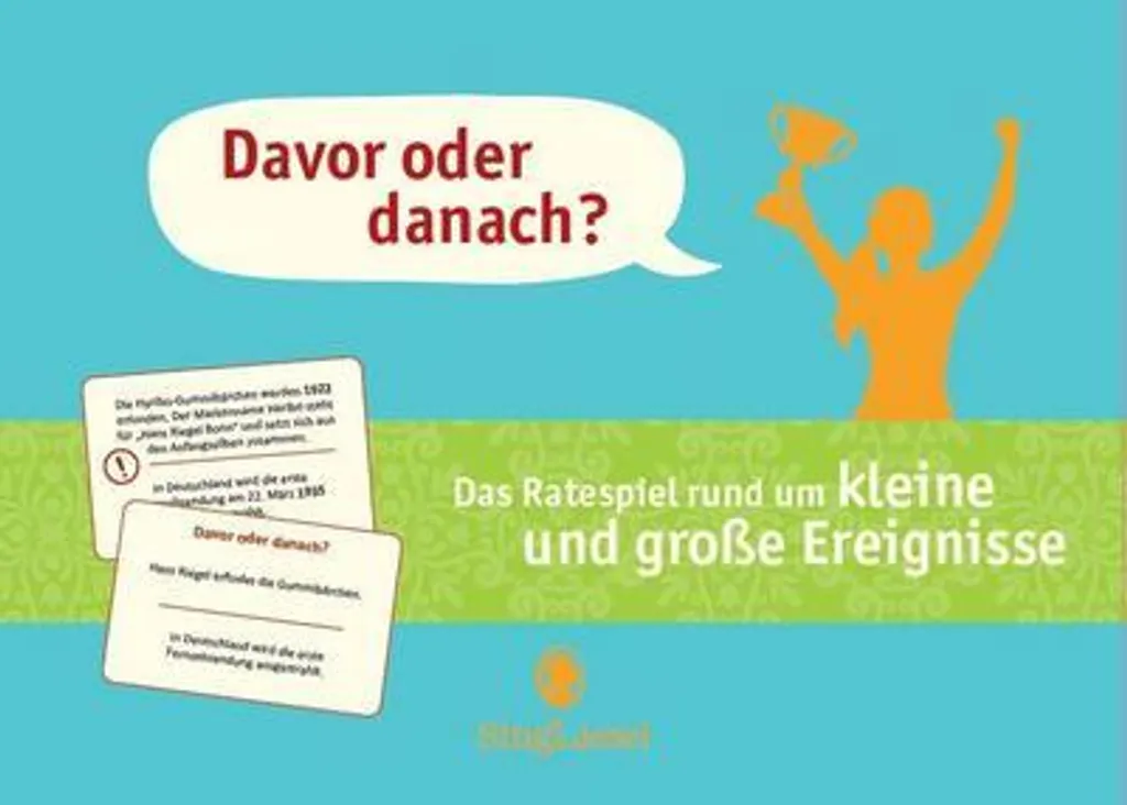 Jeu de cartes Davor oder Danach ? Événements historiques des décennies