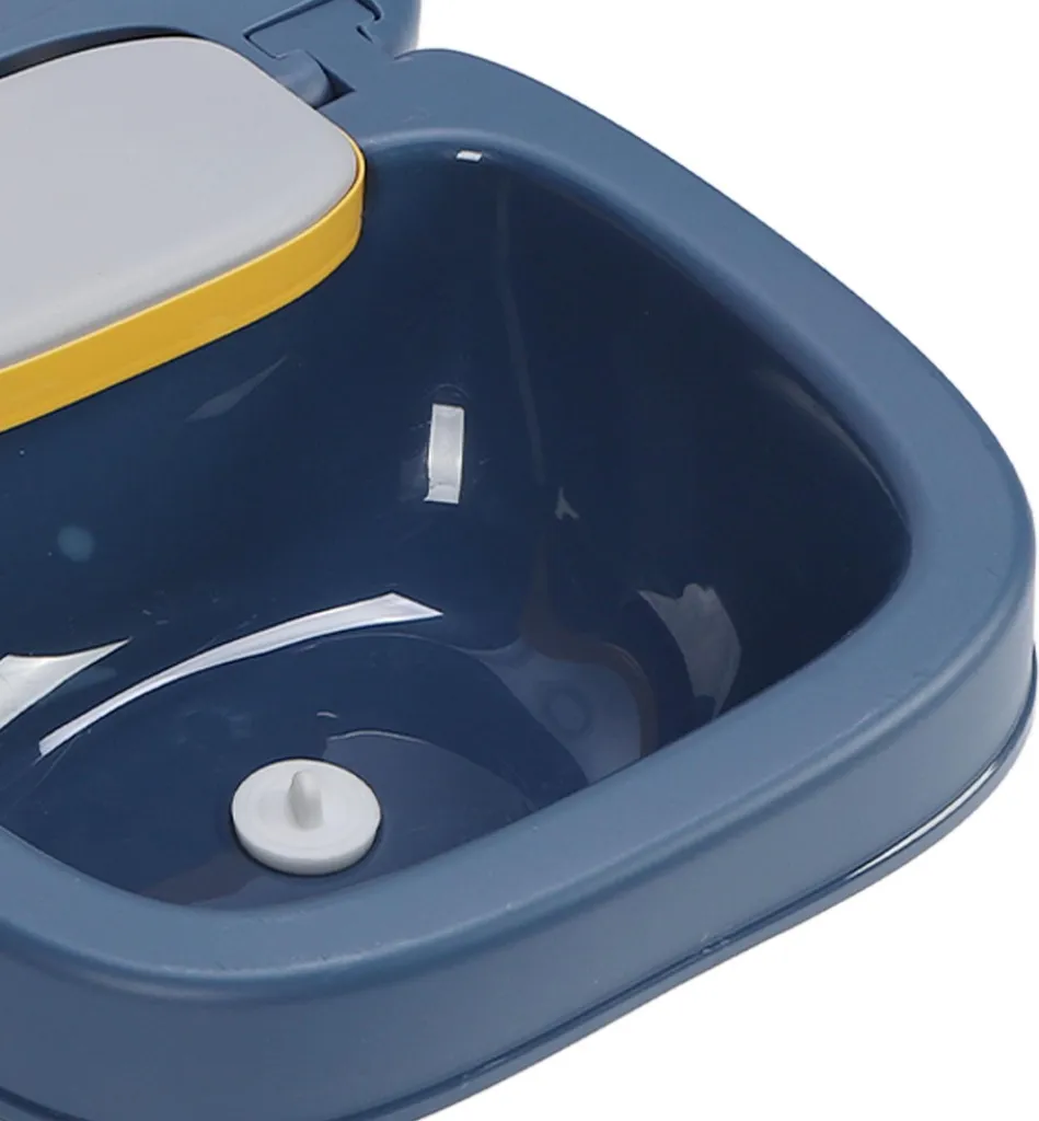 Transat de bain évolutif pour laver les cheveux des enfants en bleu