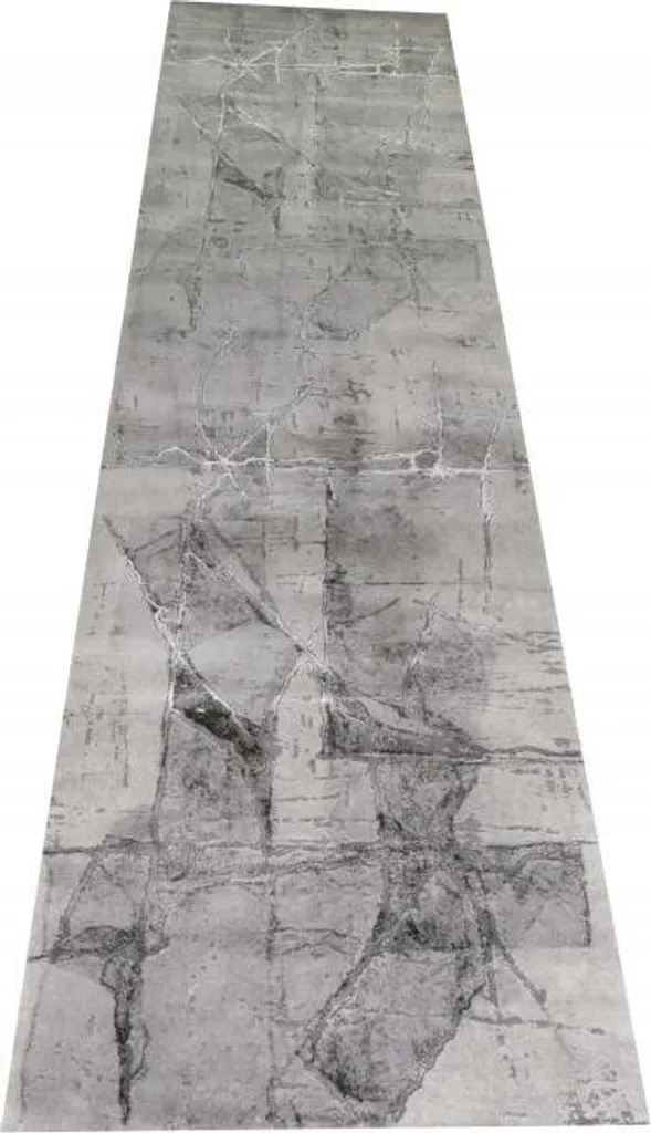 Tapis de salon abstrait moderne gris crème idéal petit espace - 4