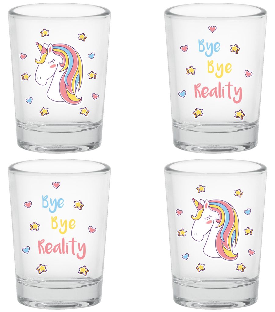 EinhornLiebe - Einhorn Schnapsgläser - Bye Bye Reality (4 Produktbild 