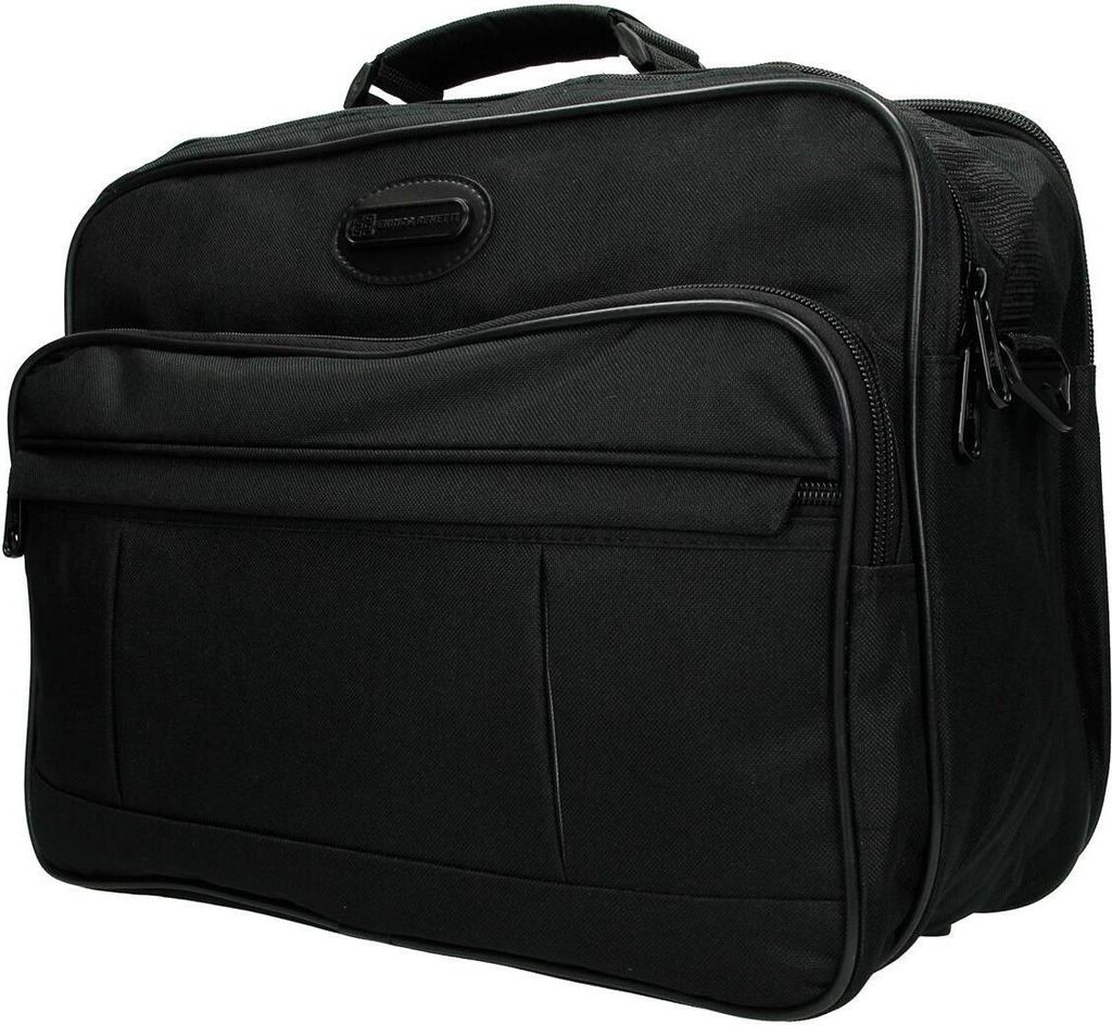 Enrico Benetti Arbeitstasche Umhängetasche Herrentasche XXL Querformat Schwarz