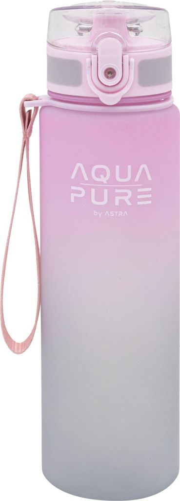 Aqua Pure 600ml Flasche rosa grau Astra