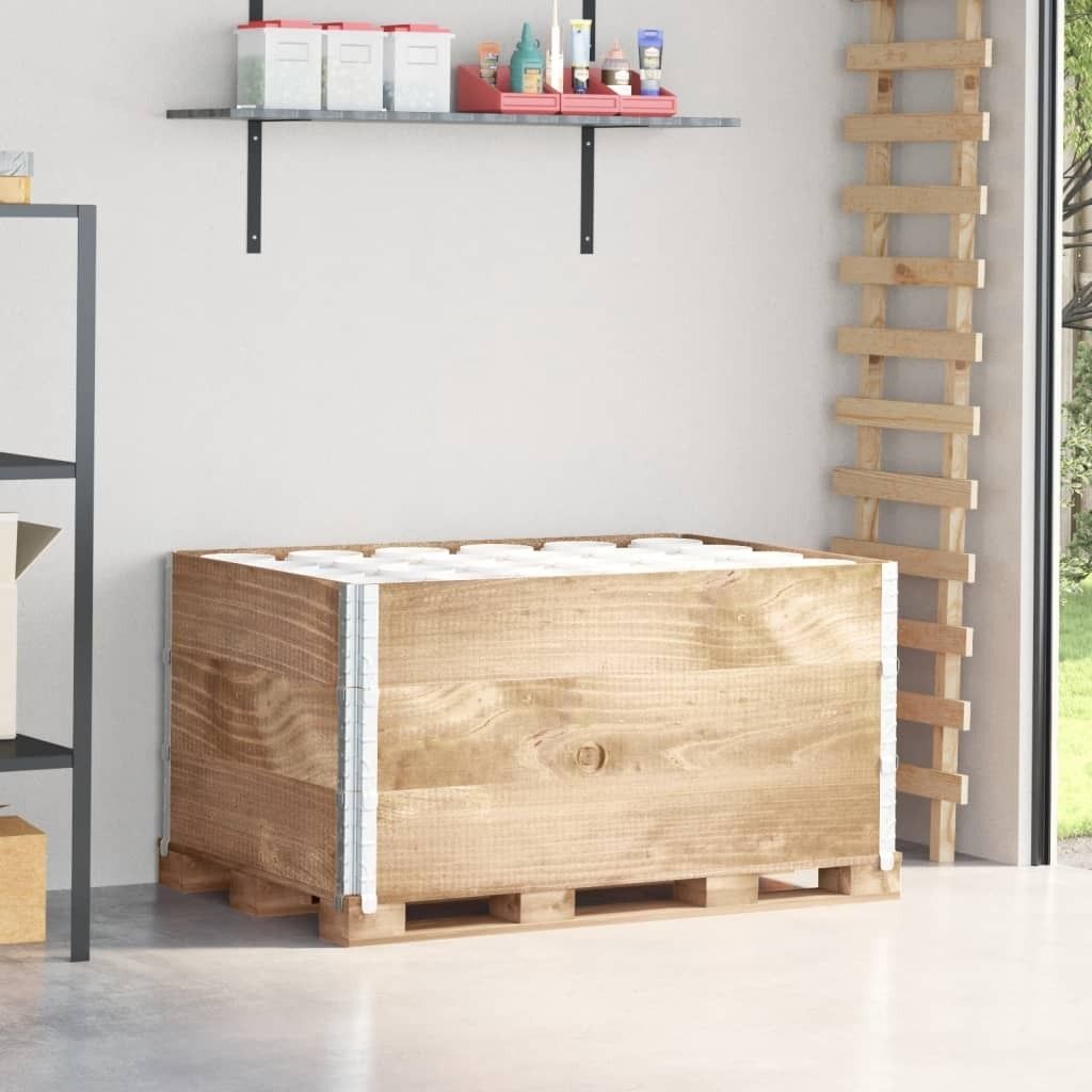 2024 Möbel Paletten-Aufsatzrahmen 3 Stk. 120x80 cm Massivholz Kiefer - Tischplatten3902431