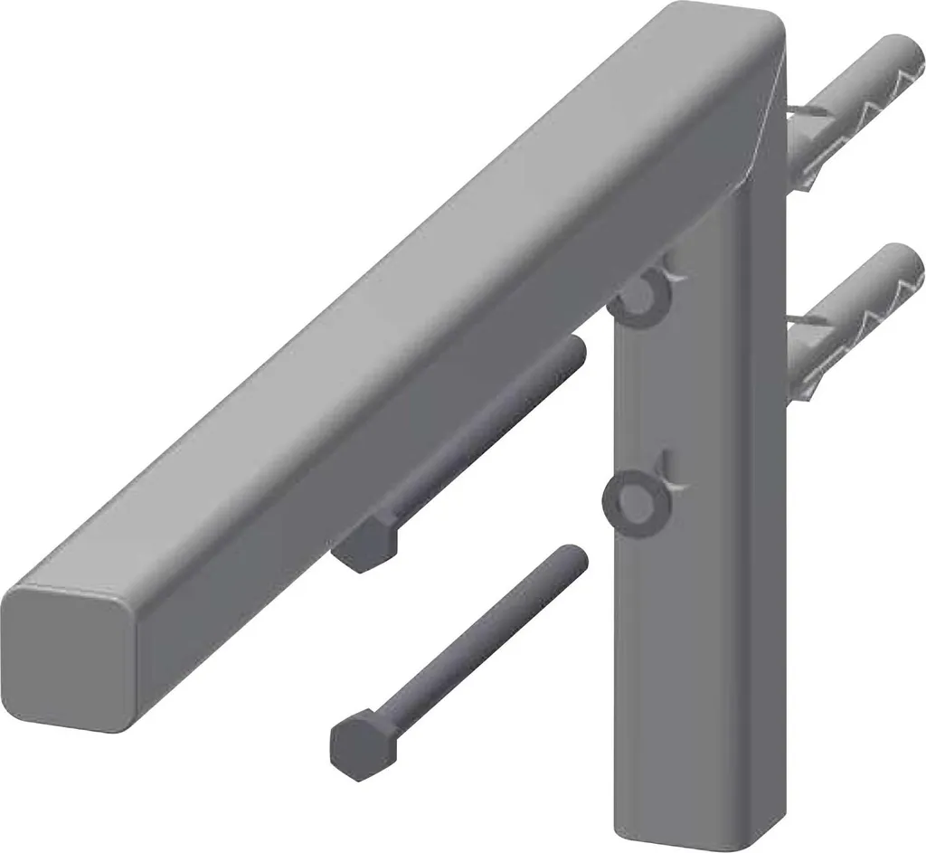 Supporto KWC AR VARIUS in Acciaio Inox Bianco 30x170x370 per MIRANIT