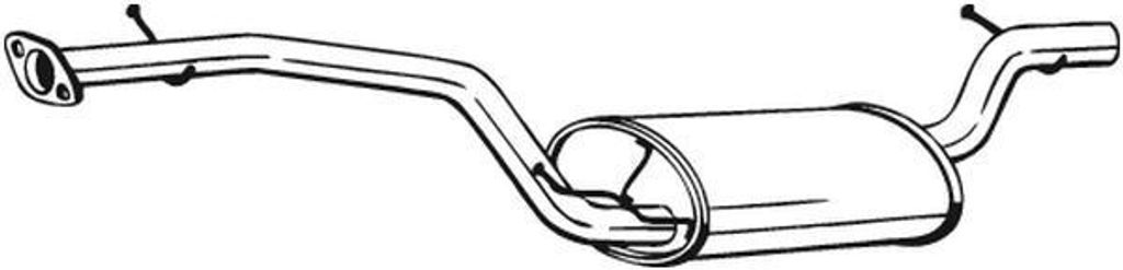 BOSAL 282-419 Mittelschalldämpfer Schalldämpfer für FORD Focus II Schrägheck (DA, HCP, DP) Focus II Kombi (DA, FFS, DS) C-MAX (DM2) Focus C-Max...