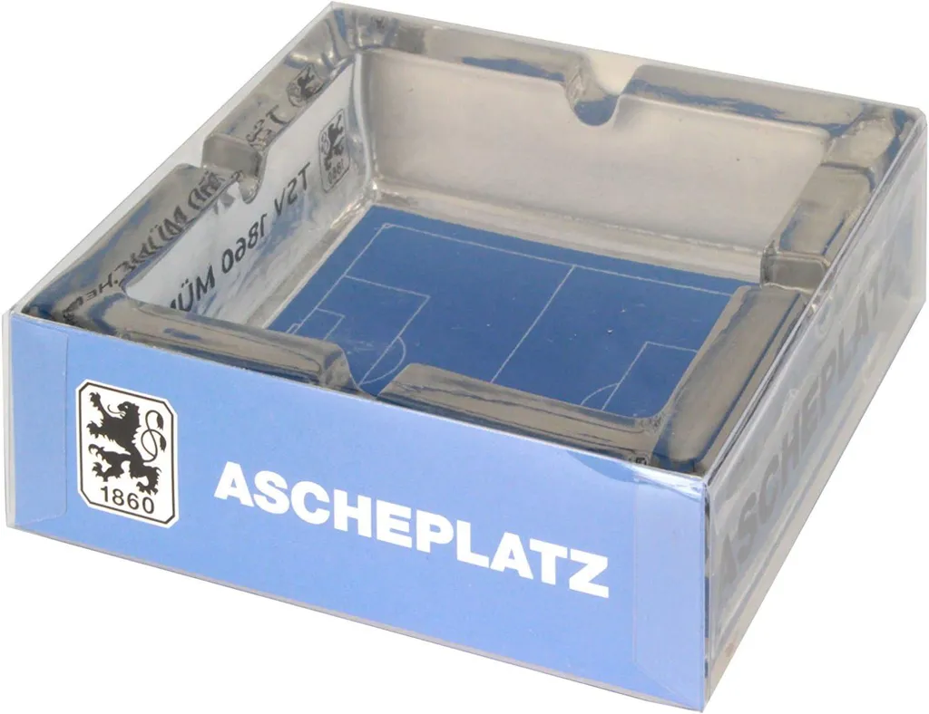 Cendrier de Table TSV 1860 Munich en Céramique Bleue pour Supporter