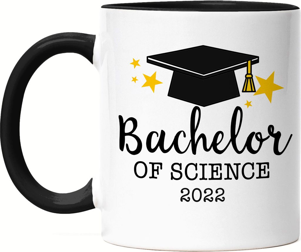 Bachelor of Science 2022 Tasse Schwarz Abschluss Geschenk Studium Absolvent Bachelorabschluss Uni