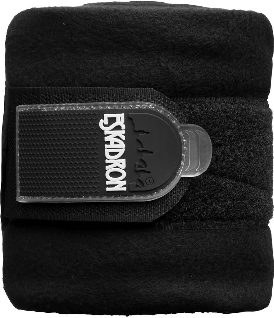 Eskadron Bendaggi da Lavoro in Pile Nero Completo - Set 4 Fasce Equitazione