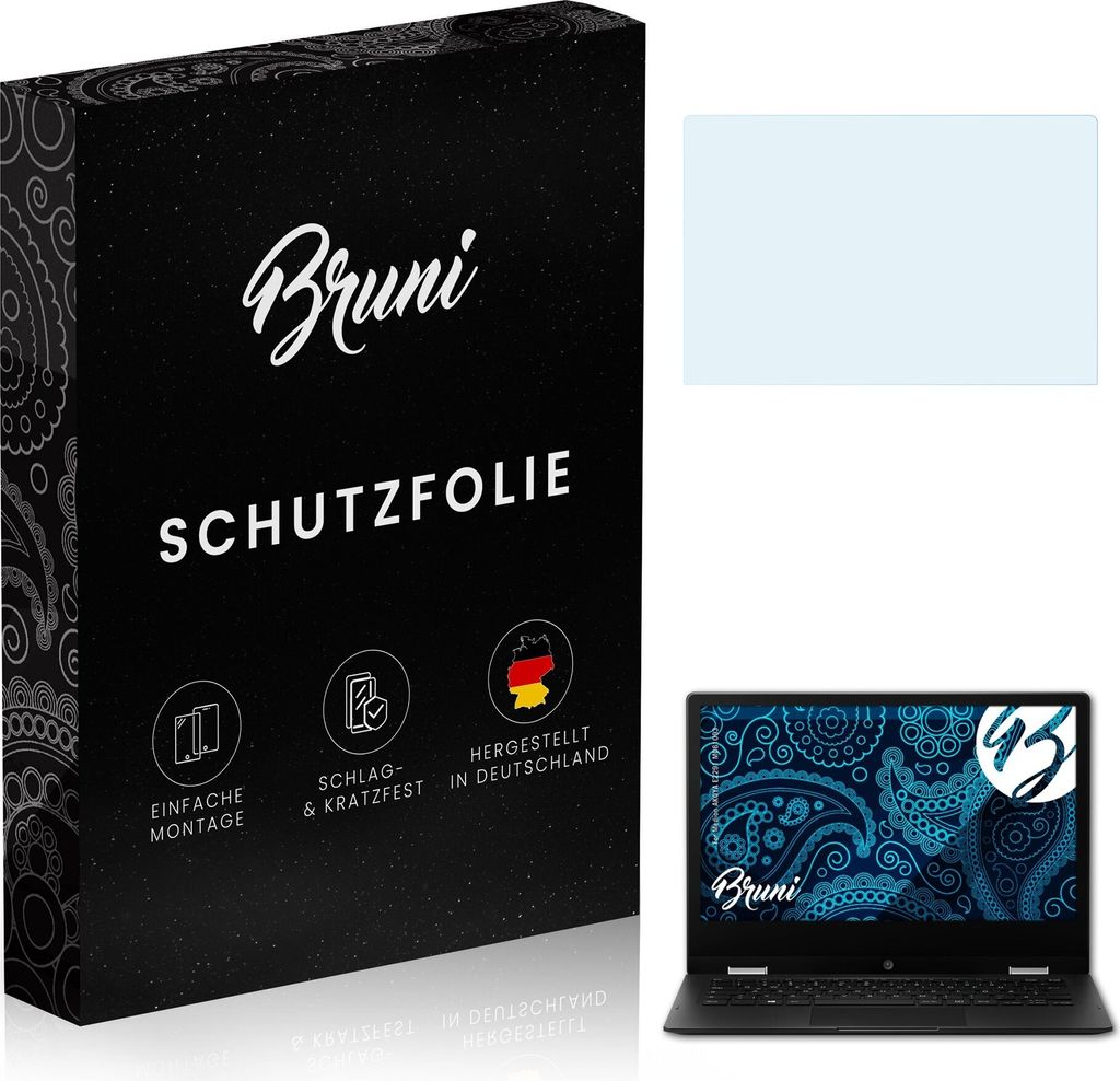Bruni Basics-Clear 2x Schutzfolie kompatibel mit Medion AKOYA E2291 (MD61093) Folie