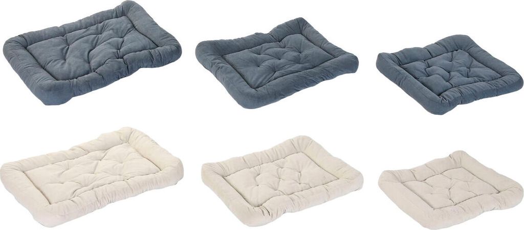 Haustierbettchen Home ESPRIT Beige Grau Creme Dunkelgrau 72 X 60 X 9 CM 2 Stück