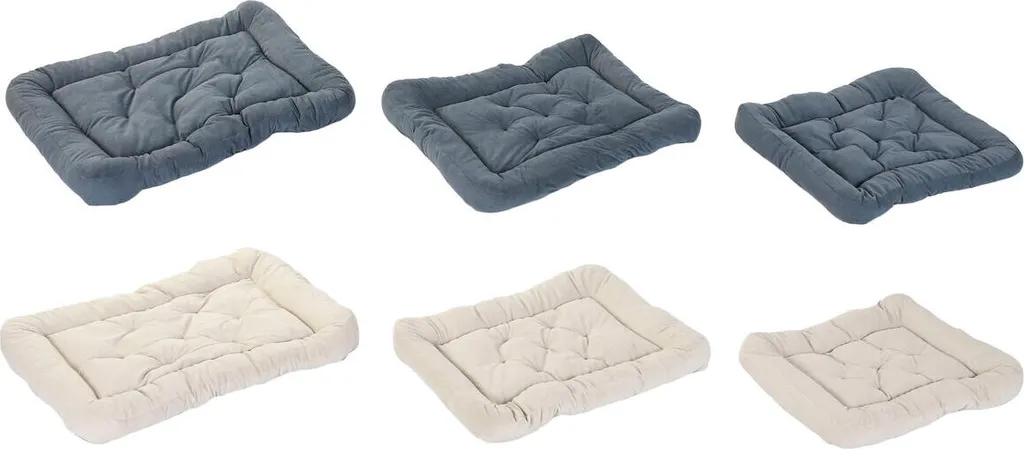 Panier pour chien et chat Home ESPRIT rectangulaire lot de 2 coussins