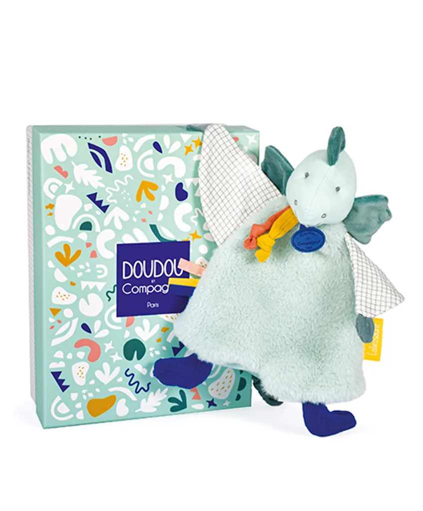 Doudou Crapaud Dinosaure Vert 25 cm - Idée Cadeau de Naissance Mixte