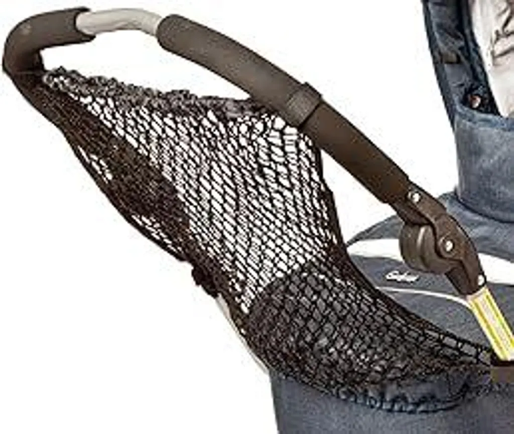 Altabebe (AL1600-02) Rete universale, borsa della spesa, rete della spesa, borsa a rete, borsa portaoggetti per passeggini, carrozzine, buggy, jogger, adatta a tutti i manici. Colore: nero
