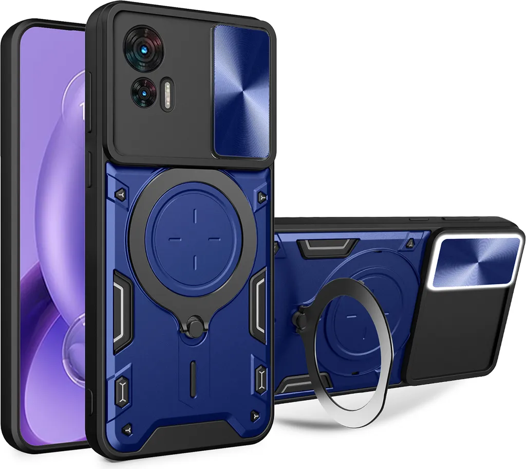 Custodia Motorola Edge 30 Neo Blu - Massima Protezione 2-in-1