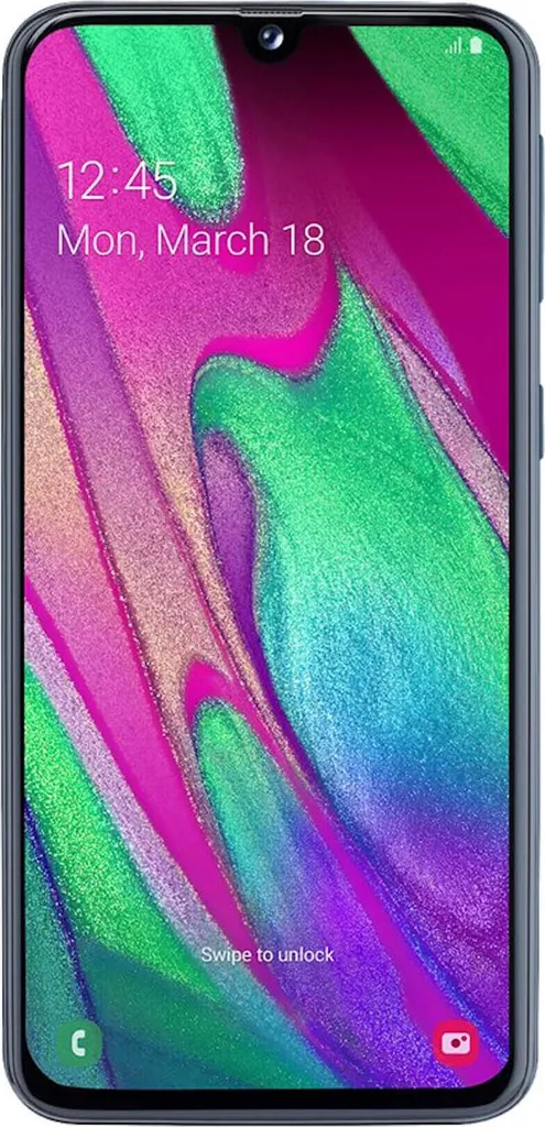 Samsung Galaxy A40 15cm (5,9 Zoll), 4GB RAM, 64GB Speicher, Dual-SIM, Farbe: Schwarz