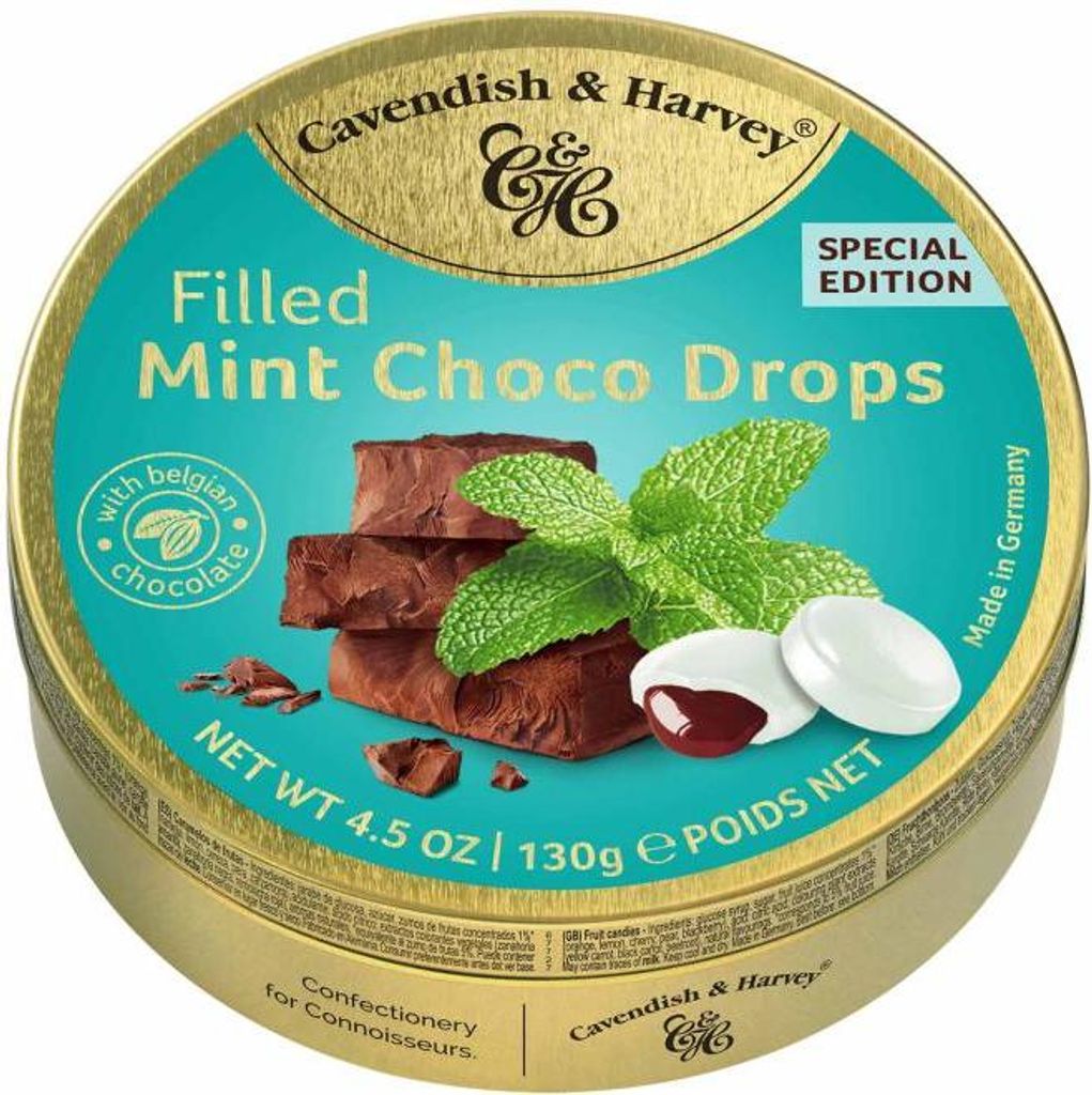 Cavendish & Harvey Mint Choco Filled Drops 130g Produktbild 