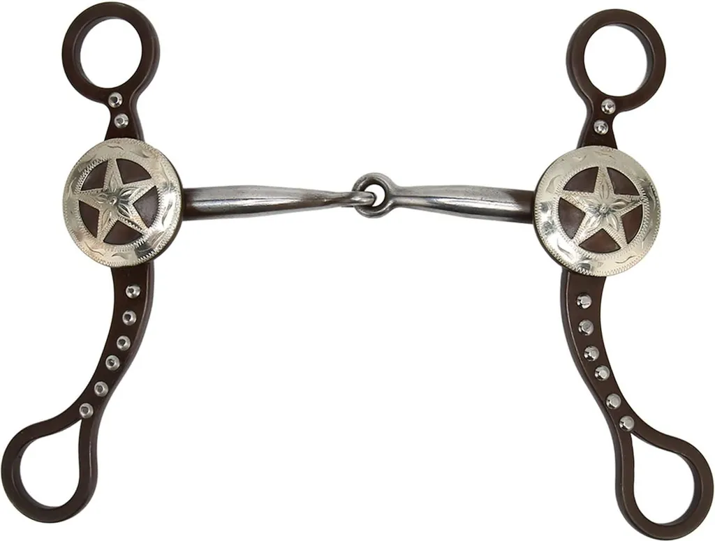 Bit de snaffle western en bronze antique ciselé à la main pour cheval - 3