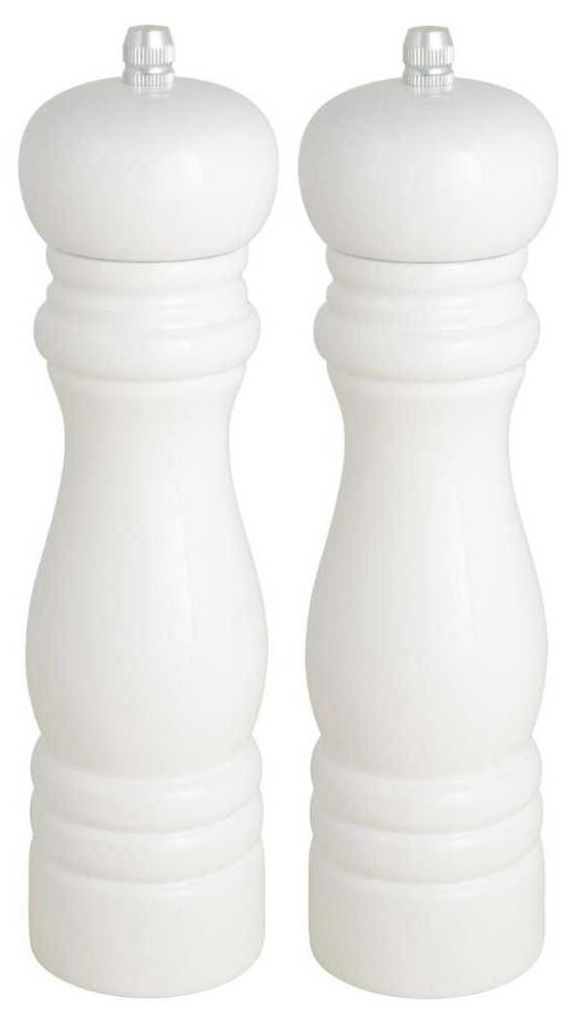 2tlg. Salz- und Pfeffermühle SPICY weiß moderne Produktbild 