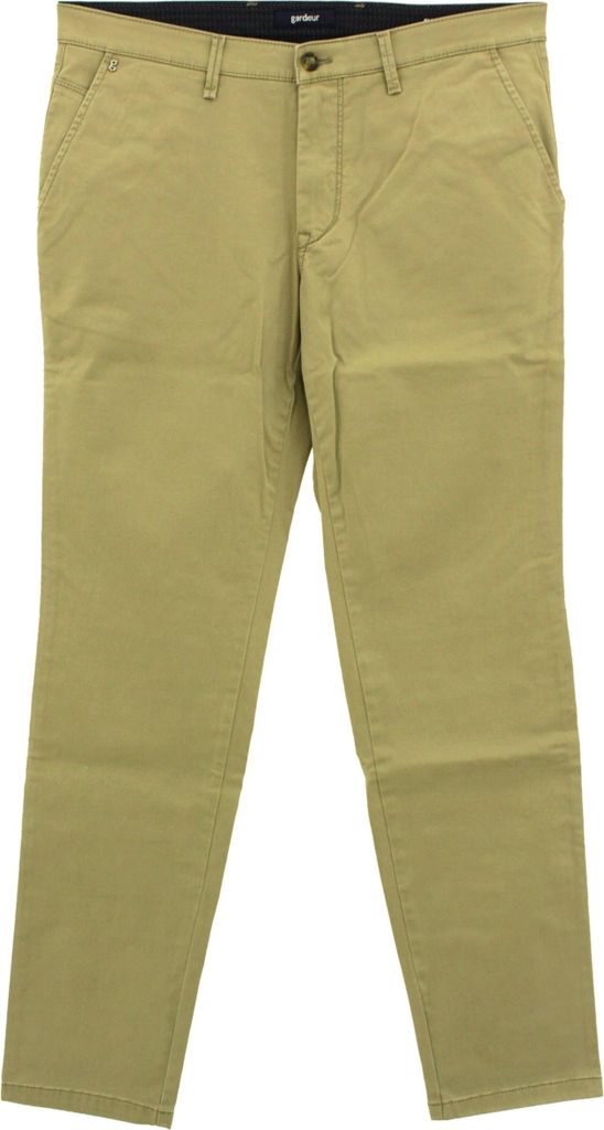 Gardeur Hose Seven Slim Fit beige Baumwolle
