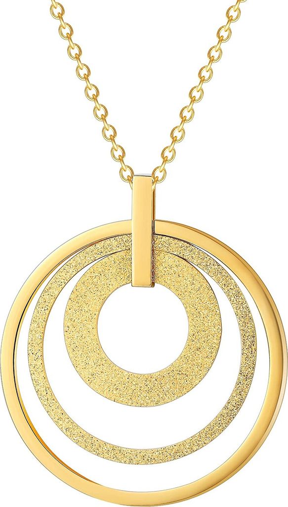 Karisma Damen Edelstahl Anhängerkette Collier 3 Kreise Produktbild 