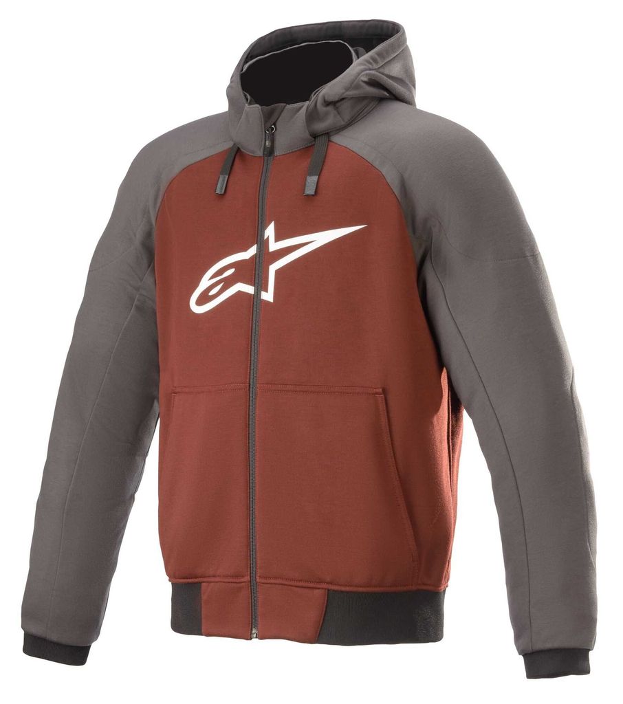 Alpinestars Chrome Sport Motorrad Hoodie, rot/grau, L