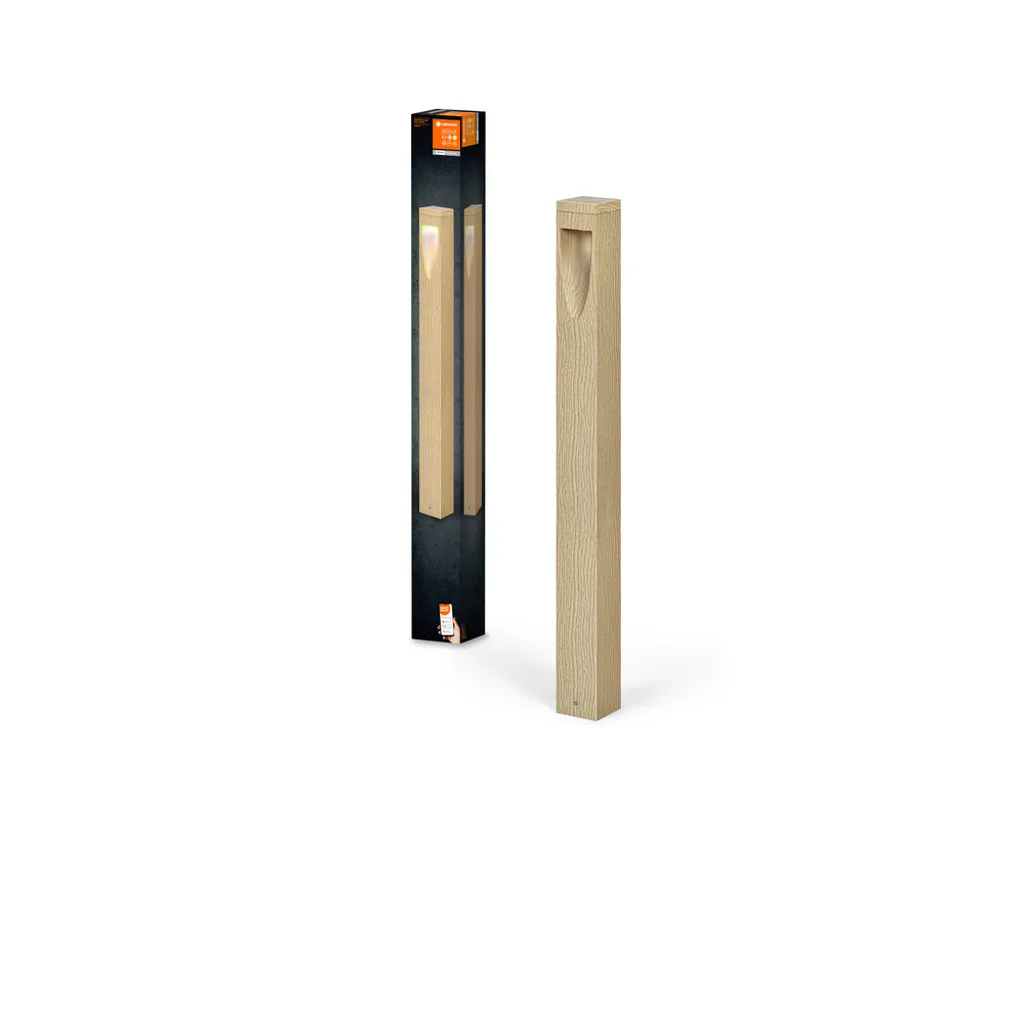 Borne Extérieure Connectée WiFi LEDVANCE SMART+ en Aluminium et Bois 3000K - 4