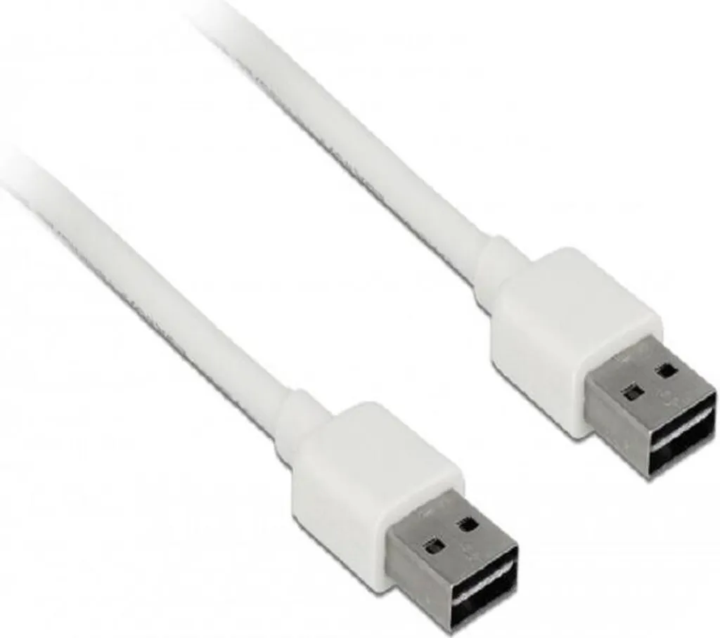 Cavo EASY-USB 2.0 da connettore A a connettore A, 1 m, bianco, su entrambi i lati