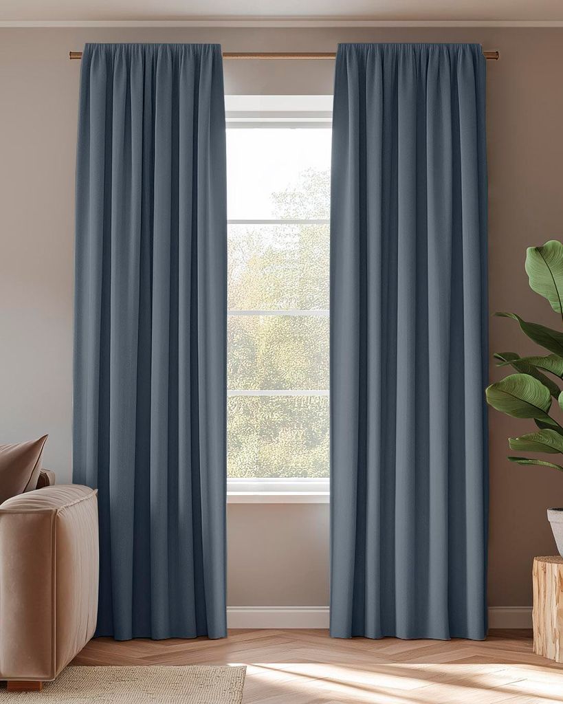 Vorhang Amber Blickdicht HOOMstyle 140x270cm - Kräuselband Produktbild 