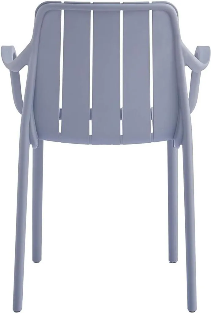 Sedia da Giardino VORTIVO Grigio: Impilabile, Forte 200kg e Anti-UV - 7