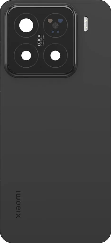 Cache Batterie Xiaomi 15 Noir Service Pack - Verre de Haute Qualité