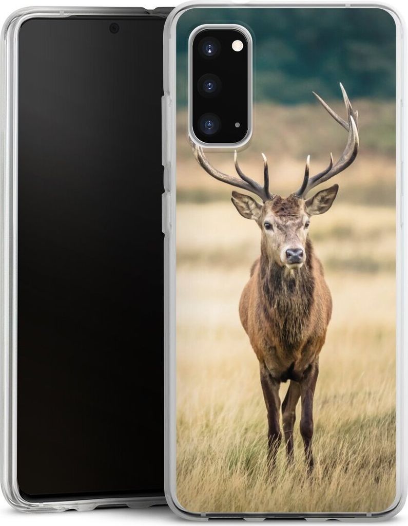 DeinDesign Handyhülle für Samsung Galaxy S20 Silikon Hülle Case Smartphone Schutzhülle Hirsch Wald Wiese