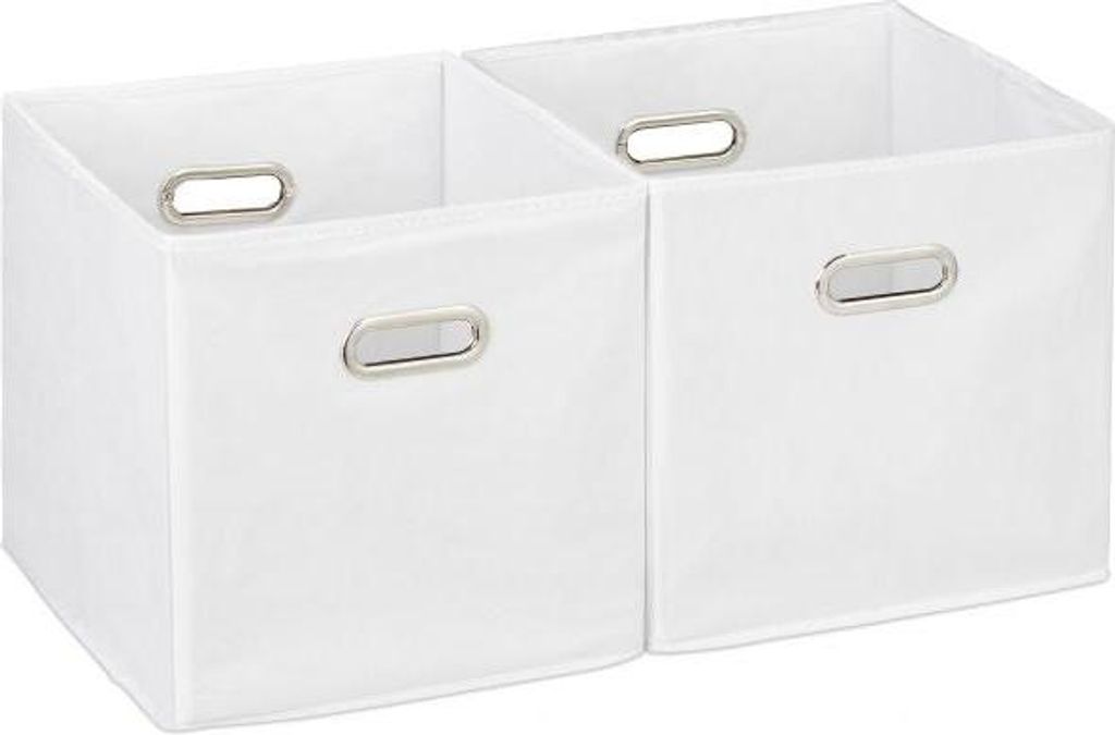 Stoff-Aufbewahrungsbox 2er-Set