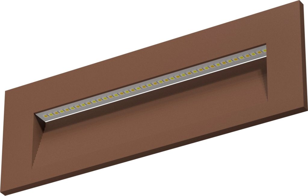 Beneito Faure LED-Wandeinbauleuchte Tween - 5 W, CCT-Schalter, Innen- und Außenbeleuchtung, Flure oder Durchgänge - Corten