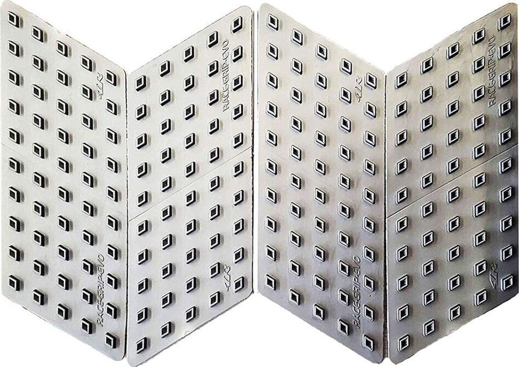 Schutz Tank Anti-Rutsch-Motorrad Seitliche Race Grip Evo Silber 4 Stück