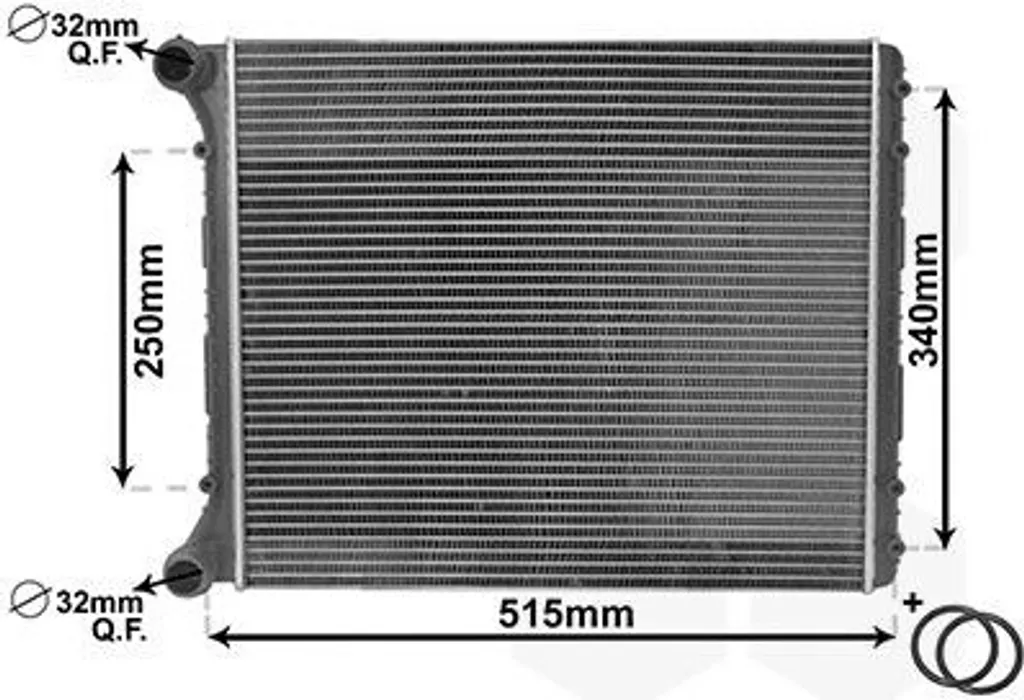 VAN WEZEL 03002220 Radiatore acqua Radiatore motore per AUDI A2 (8Z0)