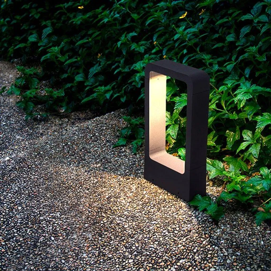 Éclairage pour allées et espaces communs, borne LED extérieure 7W