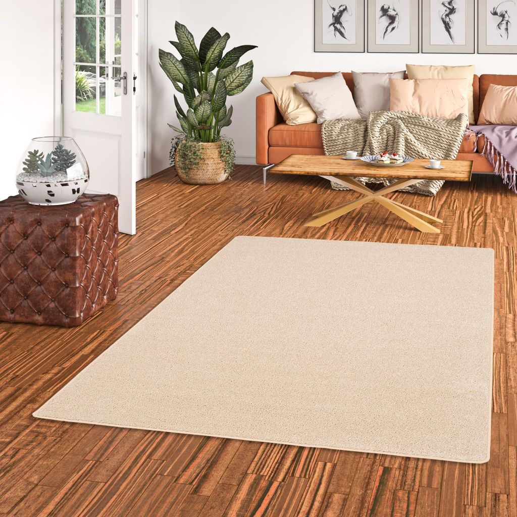 Hochflor Langflor Teppich Cottage Beige, Größe:200x250 cm Produktbild 