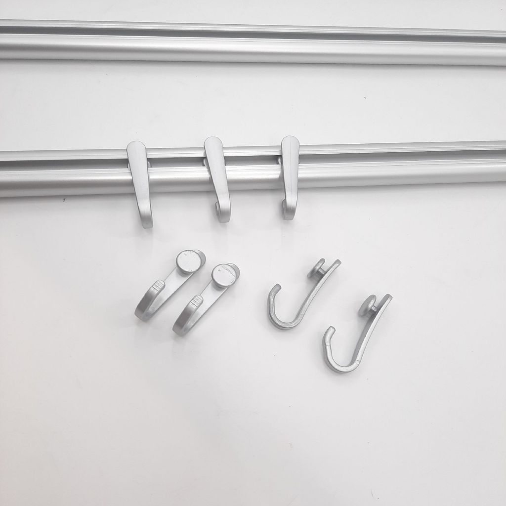 Sealskin Duschvorhangschienen-Set Easy-Roll Matt Aluminium Produktbild 12