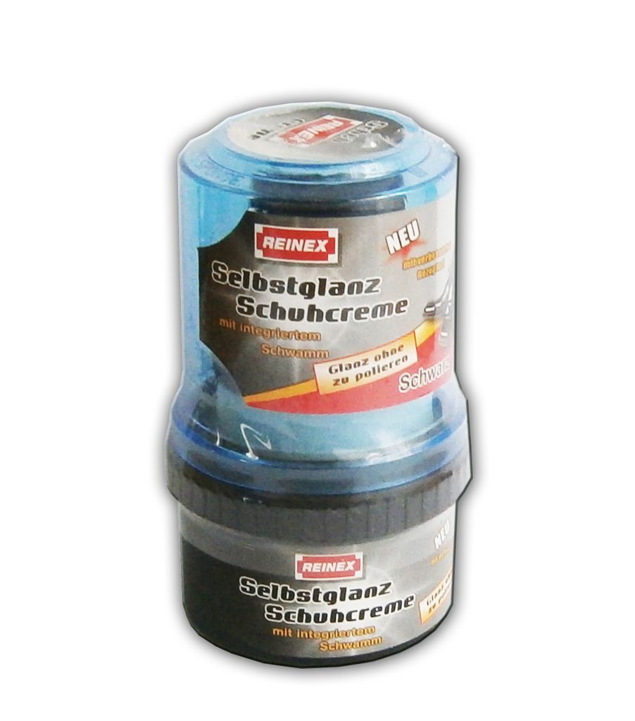 SCHUHCREME SELBSTGLANZ 50ml mit Schwamm Schuhpflege Produktbild 
