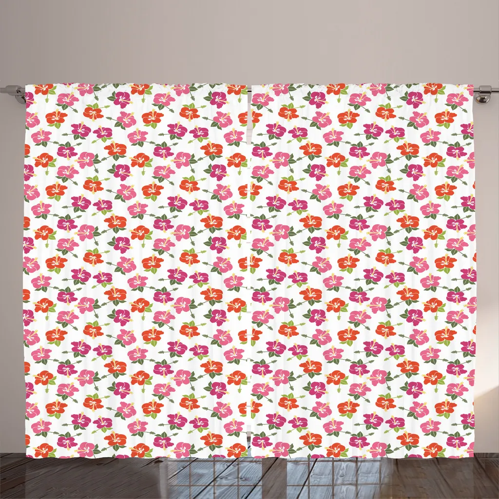 Rideaux de chambre fleuris pour une ambiance rustique et lumineuse